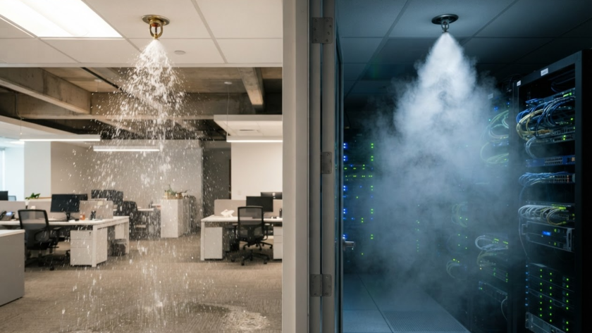 Gas Suppression system vs Sprinkler System
